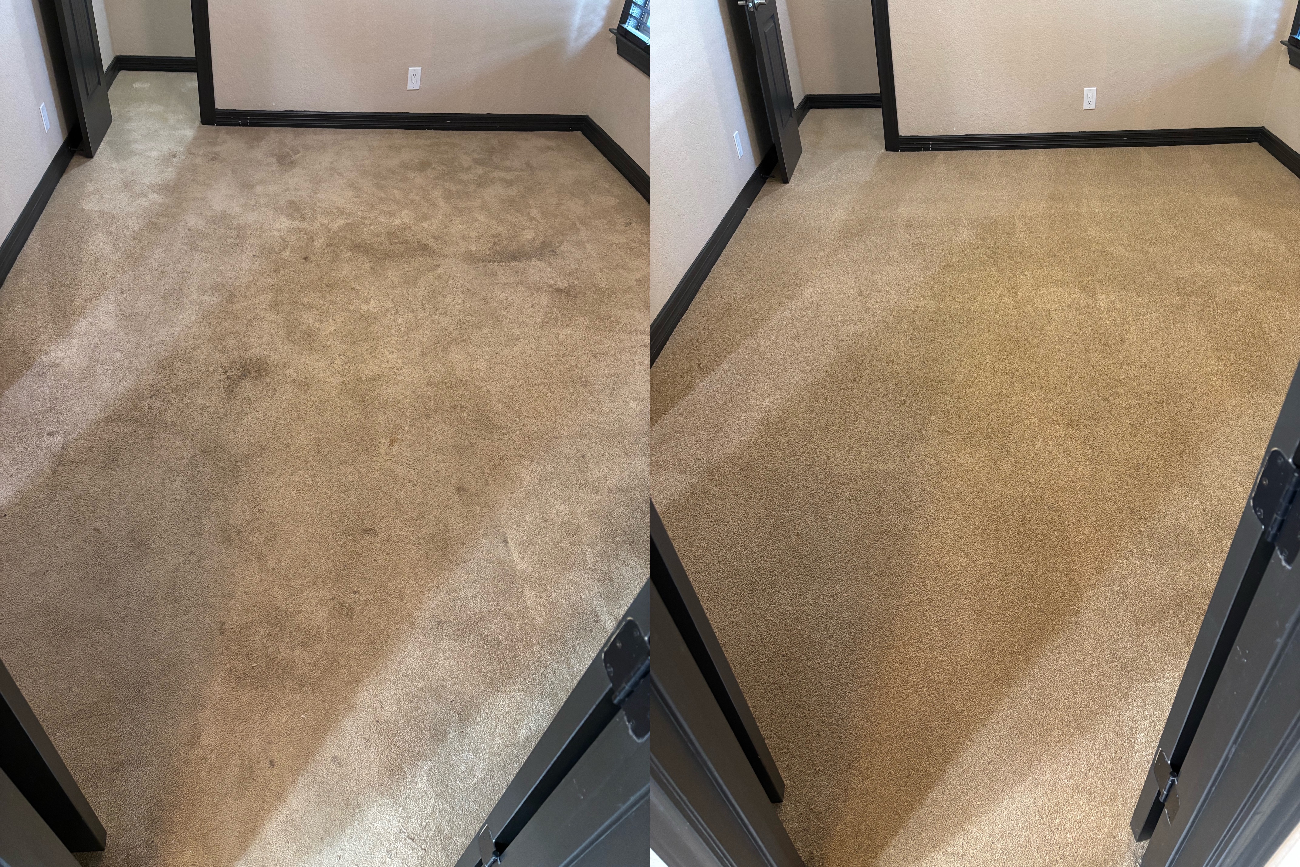 🏠🧼 Heavily Stained Carpet Restored in Large Lakeway Rental Property!