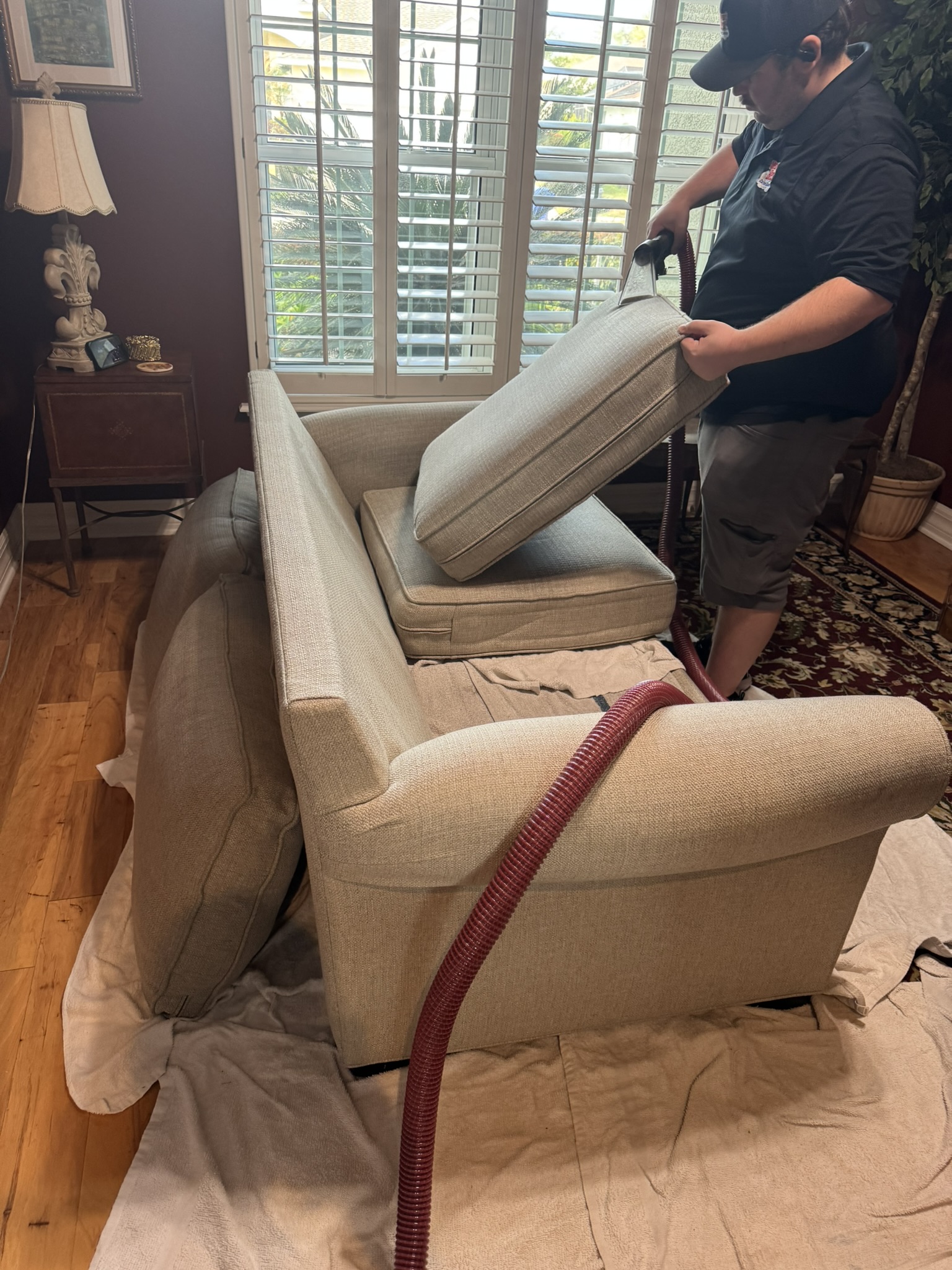 Professional Sectional Cleaning