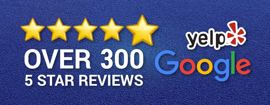 Over 300 5 star reviews