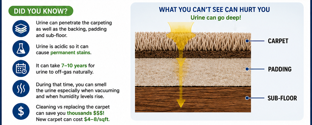 Eliminate pet urine odors at the source!